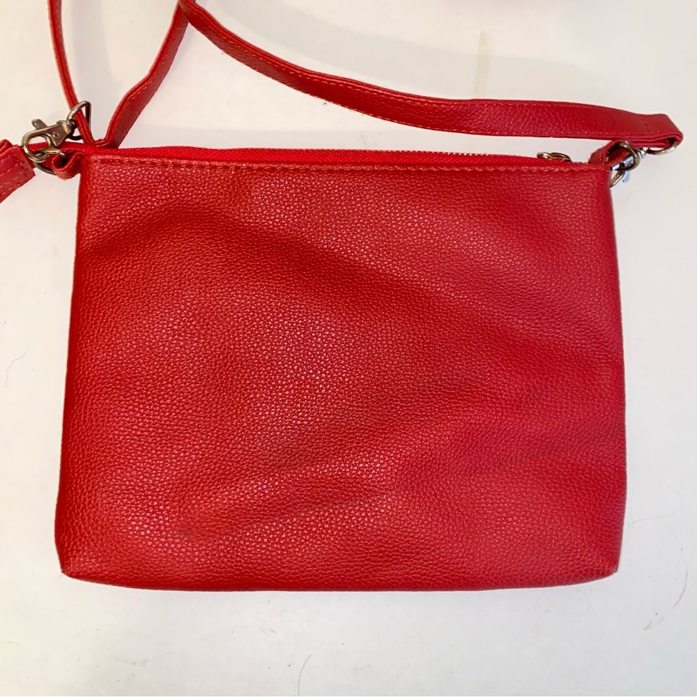 Red St Louis Cardinals MLB Crossbody Purse Bag Detachable Strap Gold Hardware - Picture 6 of 13